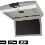 MR1002GR lubinis monitorius 10" USB, SD pilkas